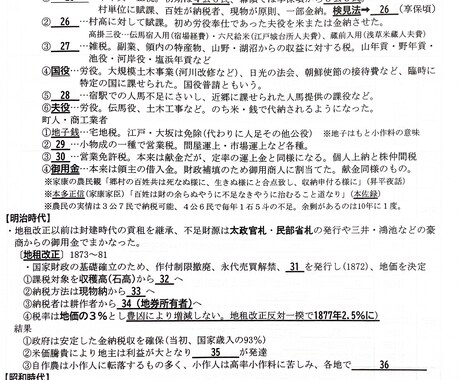 高校　日本史　対策プリントをお渡します 二次試験・MARCHレベルの日本史対策で部門に分けたものです イメージ2