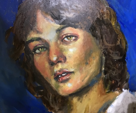 リアルかつ芸術的なアクリル人物画をお届けします 送っていただいた