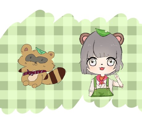 表情差分2種付！かわいいアイコンを描きます TwitterやYouTubeのSNSのアイコンに！ イメージ2