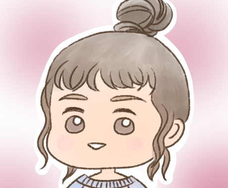 ゆるいイラストや似顔絵アイコンお描きします SNSやブログに使える可愛いイラスト作りませんか？ イメージ2