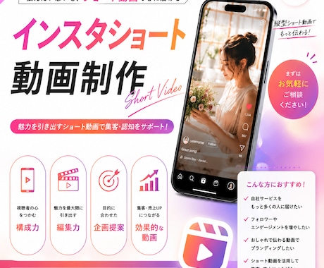 素材を送るだけ！高品質リールをスピード制作します イメージ1
