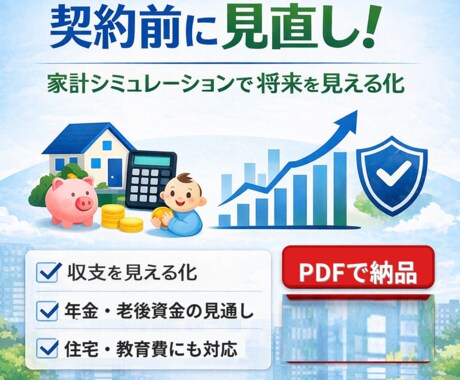 あなた専用ライフプランシートをPDFで提供します 契約前に一度見直しませんか？ライフプランを見える化 イメージ1