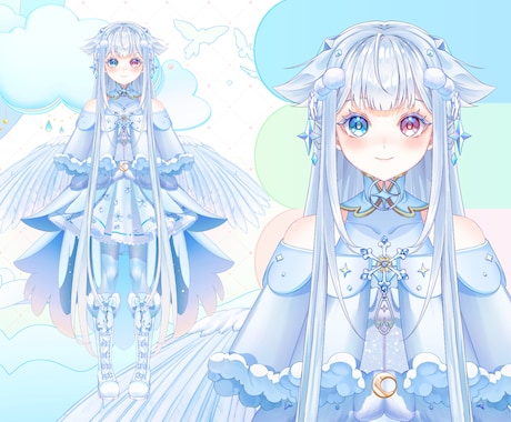 VTuber   IRIAMの立ち絵を描きます 理想のキャラクター作りをお手伝いします！ イメージ2
