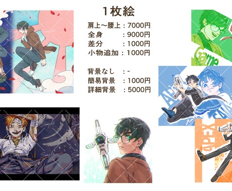 キャラクターイラストをお描きします アイコン、ヘッダー、立ち絵などにご利用ください イメージ2