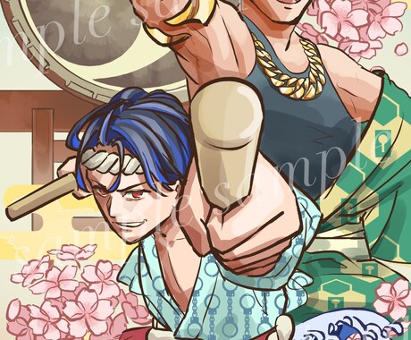 一枚絵のイラストを描きます 表紙やサムネイルなど、パッと目を惹く一枚絵が必要な方へ イメージ2