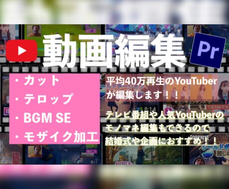 最安値 元YouTuberが編集します 収益化経験ありのあなただけの動画を作成します！！ イメージ1