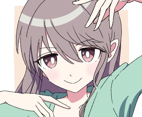 可愛いアニメ塗りアイコン制作します 可愛いアニメ塗りのキャッチーな手入りアイコンを制作いたします イメージ1