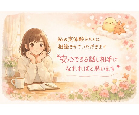 私の実体験をもとに相談させていただきます 安心できる話し相手になれればと思います イメージ1