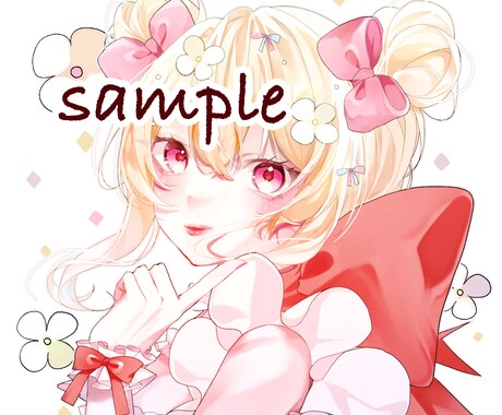 華やかで可愛いアイコンを描きます あなただけの特別なアイコンを制作します♪ イメージ2