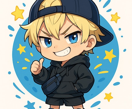 鮮やかで可愛いミニキャラを作成します ストリート系や悪ガキ風など幅広く対応！ イメージ2