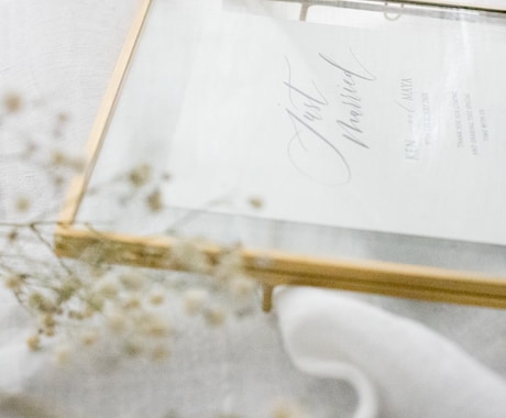 即納可能!!結婚式受付ウェルカムボード作成します 【ときめくMONO】海外センスのゴールドフレーム　MD３ イメージ2
