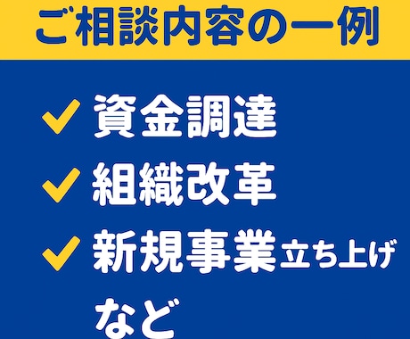 経営者限定【資金調達・経営戦略】をアドバイスします 4,000社を支援した元銀行員が、経営課題に打開策を描きます イメージ2