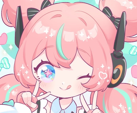 かわいいアイコンイラスト制作します ＊かわいいイラスト描きます！＊ イメージ2
