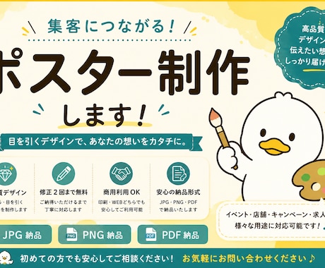 高品質なポスターを制作します イメージ1