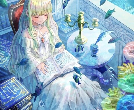 背景付き美少女イラスト描けます オリジナルの美少女イラストをデジタルで描きます イメージ1