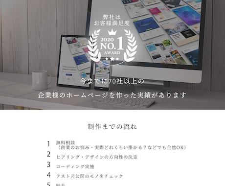 プロが1万円でかっこいい高いホームページを作ります 自分でも更新できる！WordpressでデザインWEBサイト イメージ2