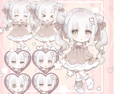 ぷにっとかわいいミニキャラ全身描きます ぷにっとかわいいデフォルメイラスト イメージ2