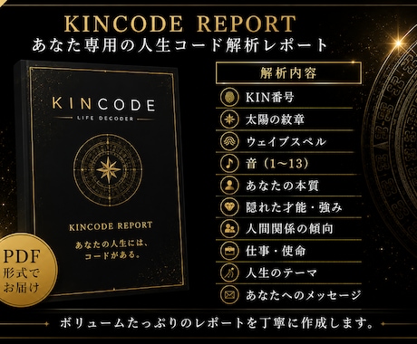 マヤ暦で人生コードを読み解く鑑定レポート作成します あなただけの人生設計図を読み解きます イメージ2