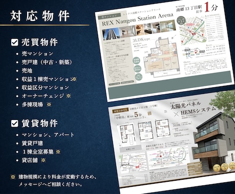 不動産20年！Canvaで高品質チラシ制作します 売買・賃貸・投資対応！納品後はいつでもお手元で修正が可能 イメージ2