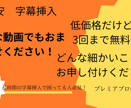 長時間の動画に字幕挿入します イメージ1