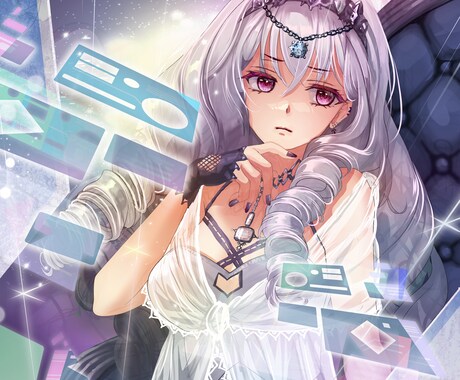 イラスト制作します キャラクターメインイラスト　背景あり イメージ2