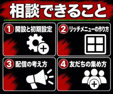 LINE公式アカウントの悩みなんでも相談にのります 30分で設定も配信もツール選びもその場で解決 イメージ2