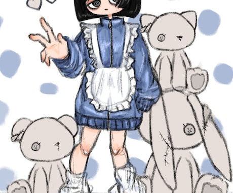 4月までの特別価格ポップで目を惹くイラストかきます アイコンなど用途に合わせた個性あるオリジナルイラスト イメージ2
