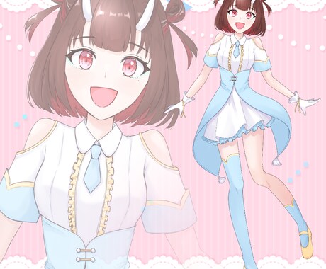 イラスト制作承ります オリジナルMVや配信用、グッズ用イラストお作りします イメージ2