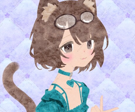 絵本の挿絵のような可愛い子を描きます ほぼ主線なし、優しいアナログ風デジタルイラスト♡ イメージ2
