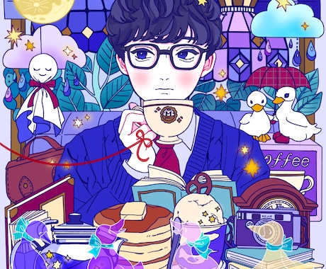 あなたの好きを詰め込んだ魅力的なイラスト描きます 男性、女性、キャラ、動物、植物、インテリアなど色々描きます イメージ2