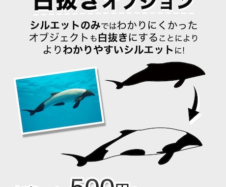 写真からシルエットデータ製作ます 背景透過シルエットデータ製作可能です イメージ2