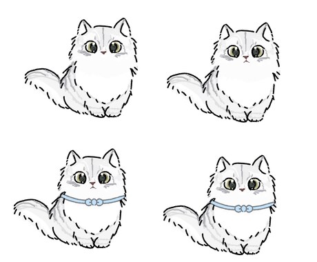 愛猫ちゃんのイラスト描きます ！デフォルメ化して、かわいくキャラクターデザイン！ イメージ2