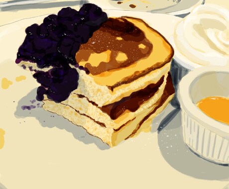 食べ物のイラスト描きます お好きな食べ物や料理を柔らかいテイストで描きます イメージ2