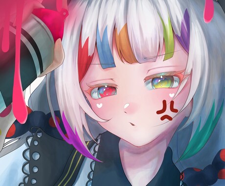 感情豊かな可愛いキャラを鮮やかな色彩で描きます "厚塗りで描く"鮮やか×キュート×ドラマチック イメージ1