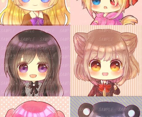 ＳＮＳ用可愛めデフォルメアイコン描きます ＳＮＳ用可愛めデフォルメアイコン描きます イメージ1