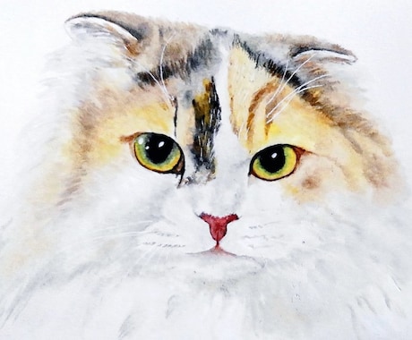 データ配送⚠大切な可愛い愛猫の似顔絵お描き致します 猫ちゃんの誕生日・天国の猫ちゃんに・猫ちゃんを絵にしたい方へ イメージ1