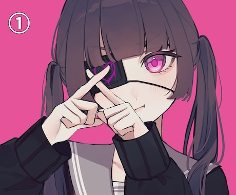 可愛い、かっこいいSNSアイコン描きます パッと目を惹くアイコンをご提供！ イメージ2
