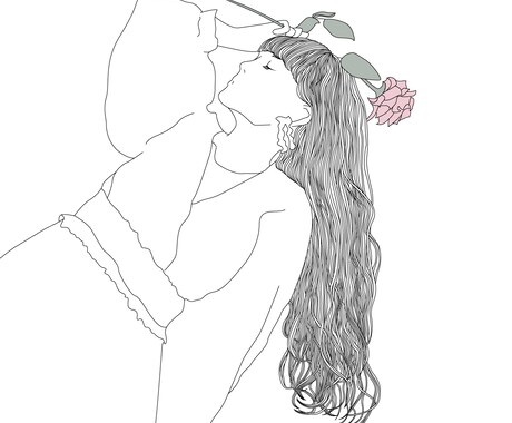 インパクトのある繊細なイラスト描きます 髪の毛に細かく繊細で動きを持たせます イメージ2