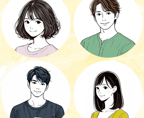 シンプル&可愛い線画アイコン/イラストお描きします ★カラー無料対応★最速3日でのスピード納品 イメージ2