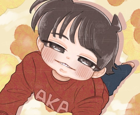 お子さまのお写真を可愛いイラストにいたします 何気ない瞬間や特別な一枚をイラストにアレンジ♪ イメージ1