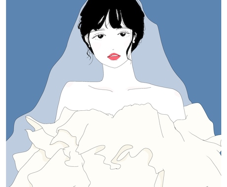 特別な瞬間をイラストにします シンプルでスタイリッシュなイラストをお届けします イメージ1