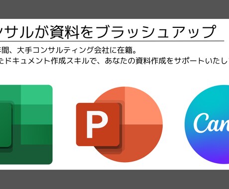 元コンサルがパワポ資料をブラッシュアップします 新卒から9年間コンサルで鍛えた資料作成スキルでサポート！ イメージ1