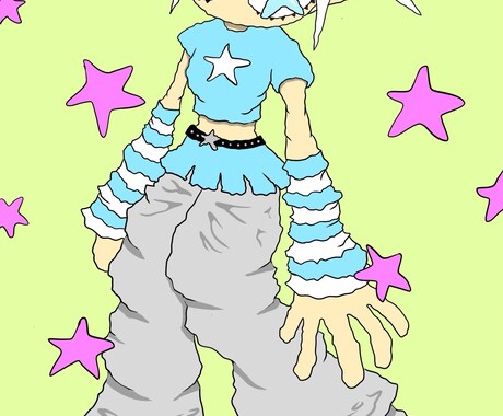ラッパーの方に刺さる絵柄のイラストを描いています オリジナルのジャケ写イラスト制作 イメージ1
