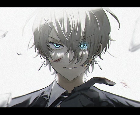 イラスト制作いたします SNSアイコン、ヘッダー、動画用イラスト、一枚絵全般承ります イメージ1