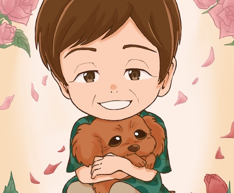 似顔絵、キャラクターイラスト等などを制作します ご家族やお知り合いを可愛いデフォルメキャラに！ イメージ2