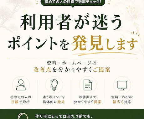 初めての利用者が迷う点を見つけて改善提案します サービス紹介資料・ホームページの分かりにくい点を発見します イメージ1