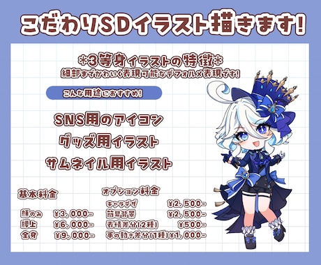 商用利用可能‼️可愛いSDキャラ描きます かわいい女の子のイラスト描きます‼️ イメージ2