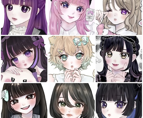 フェイスアップのアイコンをお描きします SNSのアイコン等にぴったりのイラストをお描きします イメージ1