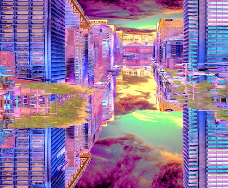 地面を鏡にした鏡面反射の世界に貴方の姿を合成します 私しか作る事が出来ない鏡面反射の世界に貴方を送り込みます イメージ2