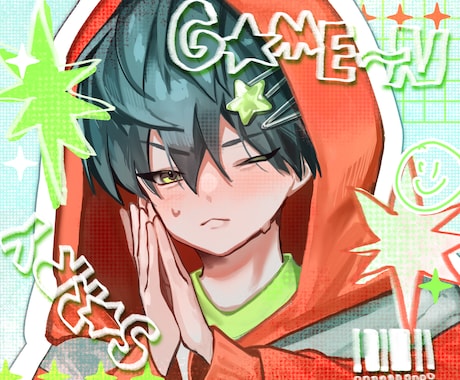 最短3日ポップでかっこかわいいイラストお描きします アイコン、サムネ、挿絵、立ち絵などカラフルポップをお届け! イメージ1